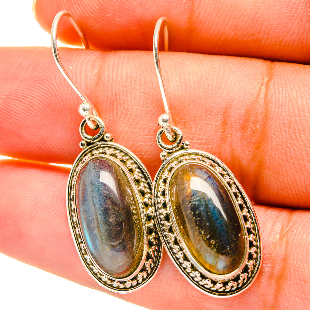 Labradorite Earrings handcrafted by Anasilvercos - EARR417715
