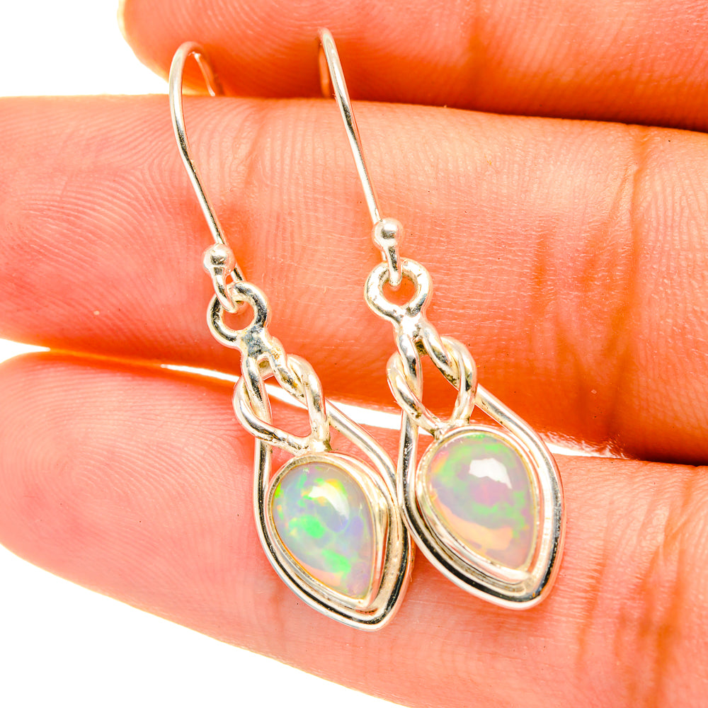 Ethiopian Opal Earrings handcrafted by Anasilvercos - EARR417722