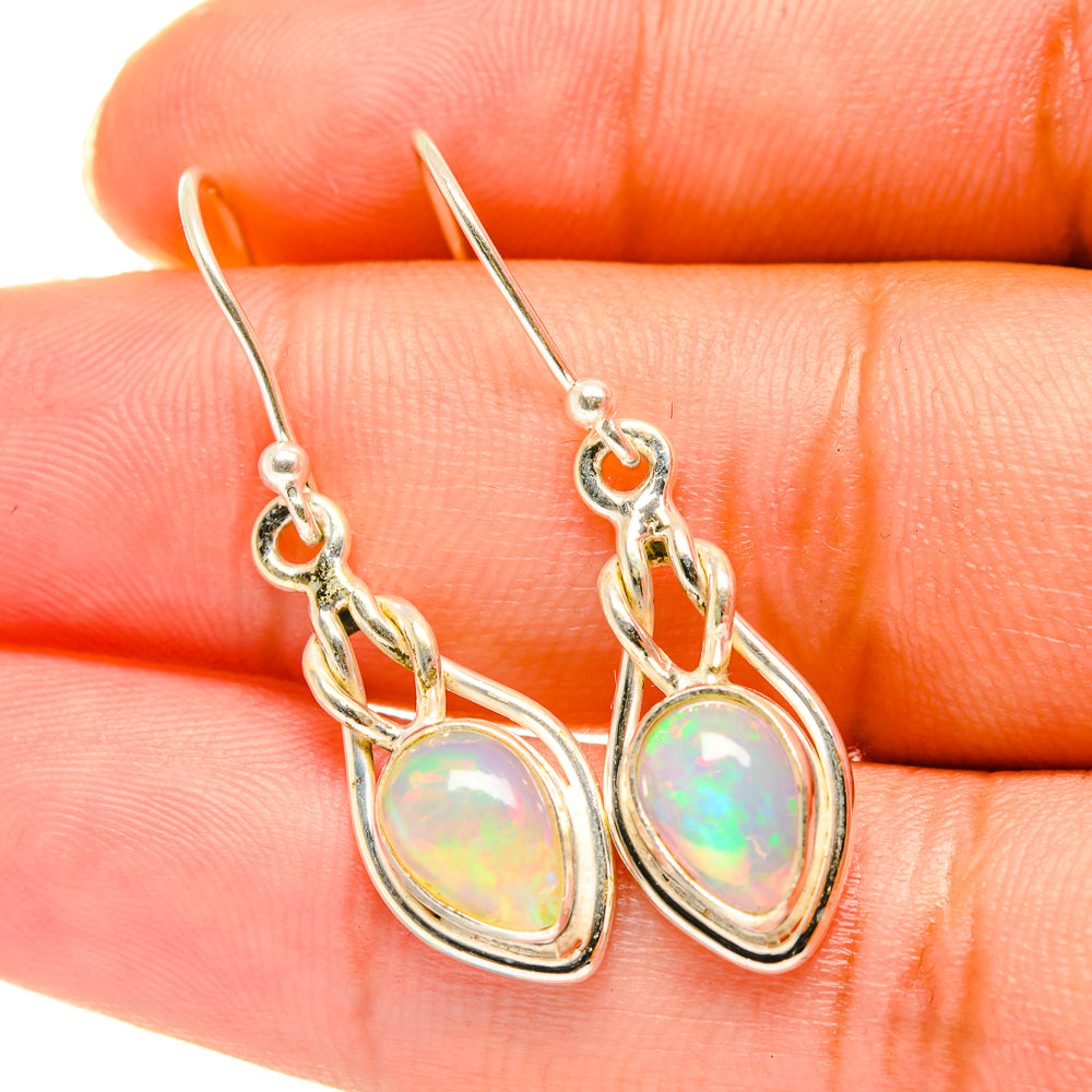 Ethiopian Opal Earrings handcrafted by Anasilvercos - EARR417726