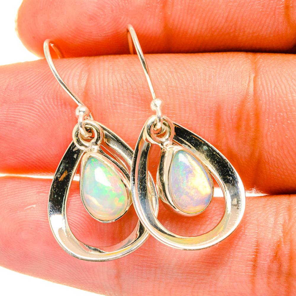 Ethiopian Opal Earrings handcrafted by Anasilvercos - EARR417734
