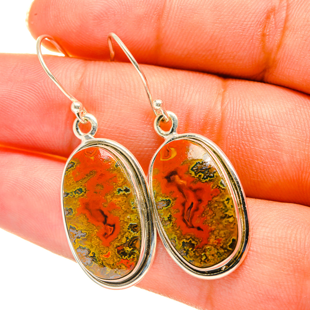 Moroccan Agate Earrings handcrafted by Anasilvercos - EARR417739