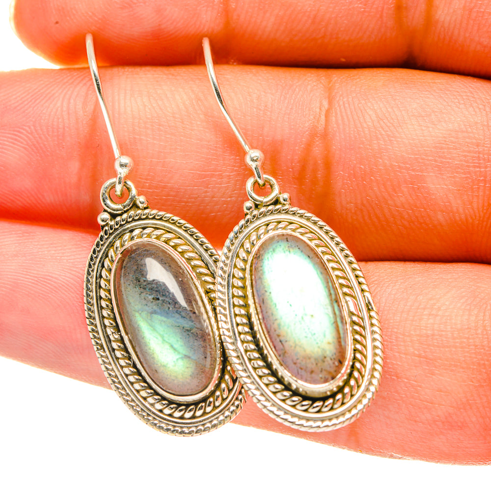 Labradorite Earrings handcrafted by Anasilvercos - EARR417773