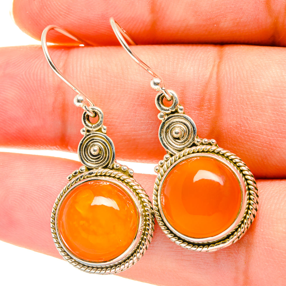 Carnelian Earrings handcrafted by Anasilvercos - EARR417780