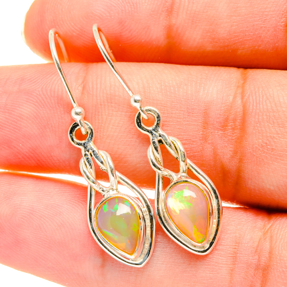 Ethiopian Opal Earrings handcrafted by Anasilvercos - EARR417786