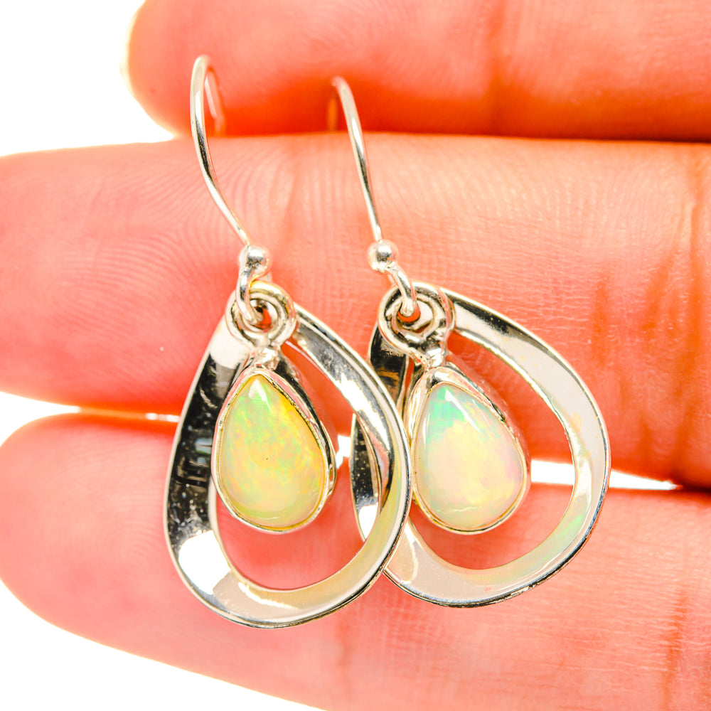 Ethiopian Opal Earrings handcrafted by Anasilvercos - EARR417790