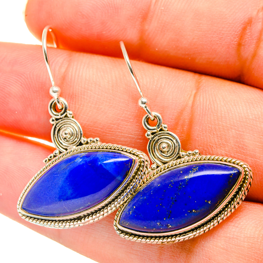 Lapis Lazuli Earrings handcrafted by Anasilvercos - EARR417792