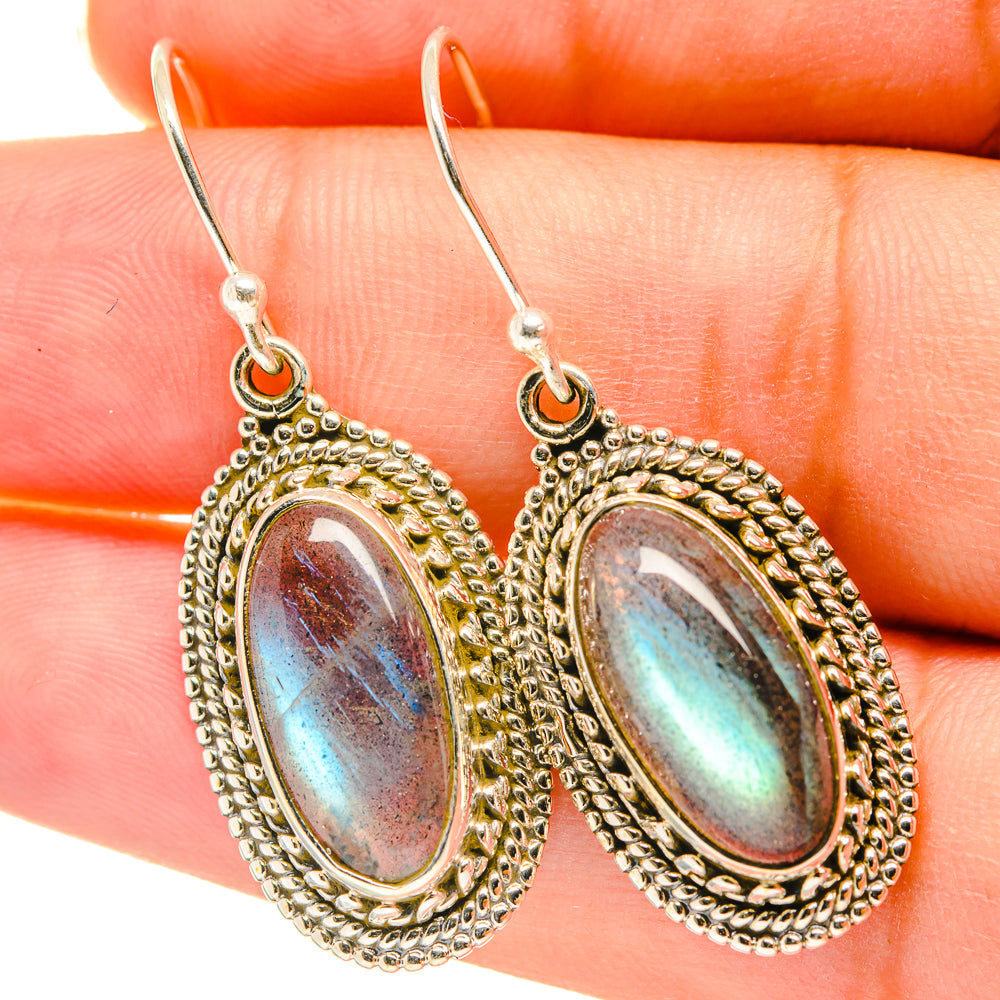 Labradorite Earrings handcrafted by Anasilvercos - EARR417794