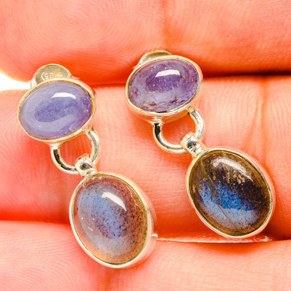 Labradorite Earrings handcrafted by Anasilvercos - EARR417795