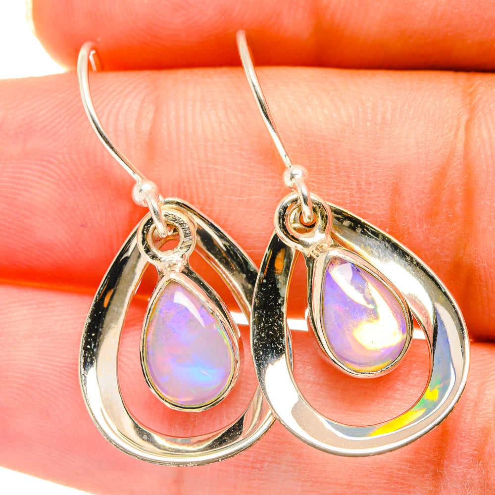 Ethiopian Opal Earrings handcrafted by Anasilvercos - EARR417796