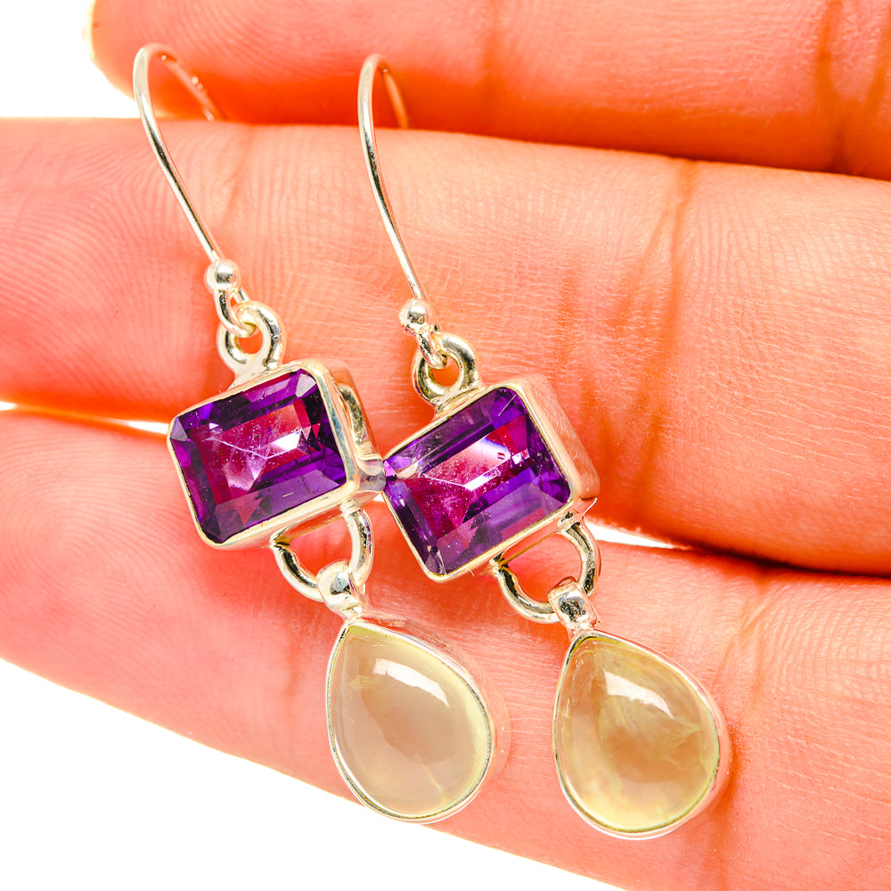 Prehnite Earrings handcrafted by Anasilvercos - EARR417803