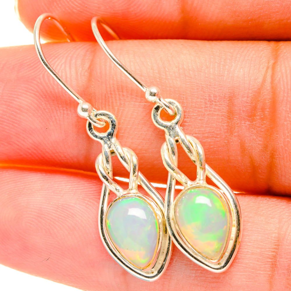 Ethiopian Opal Earrings handcrafted by Anasilvercos - EARR417809