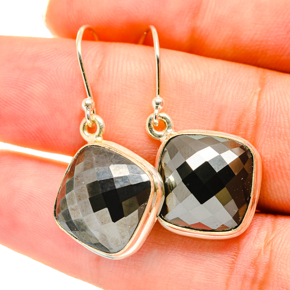 Hematite Earrings handcrafted by Anasilvercos - EARR417832