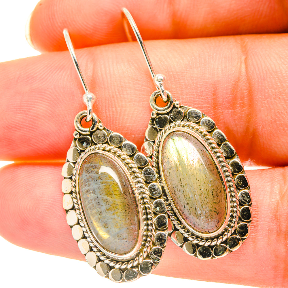 Labradorite Earrings handcrafted by Anasilvercos - EARR417852