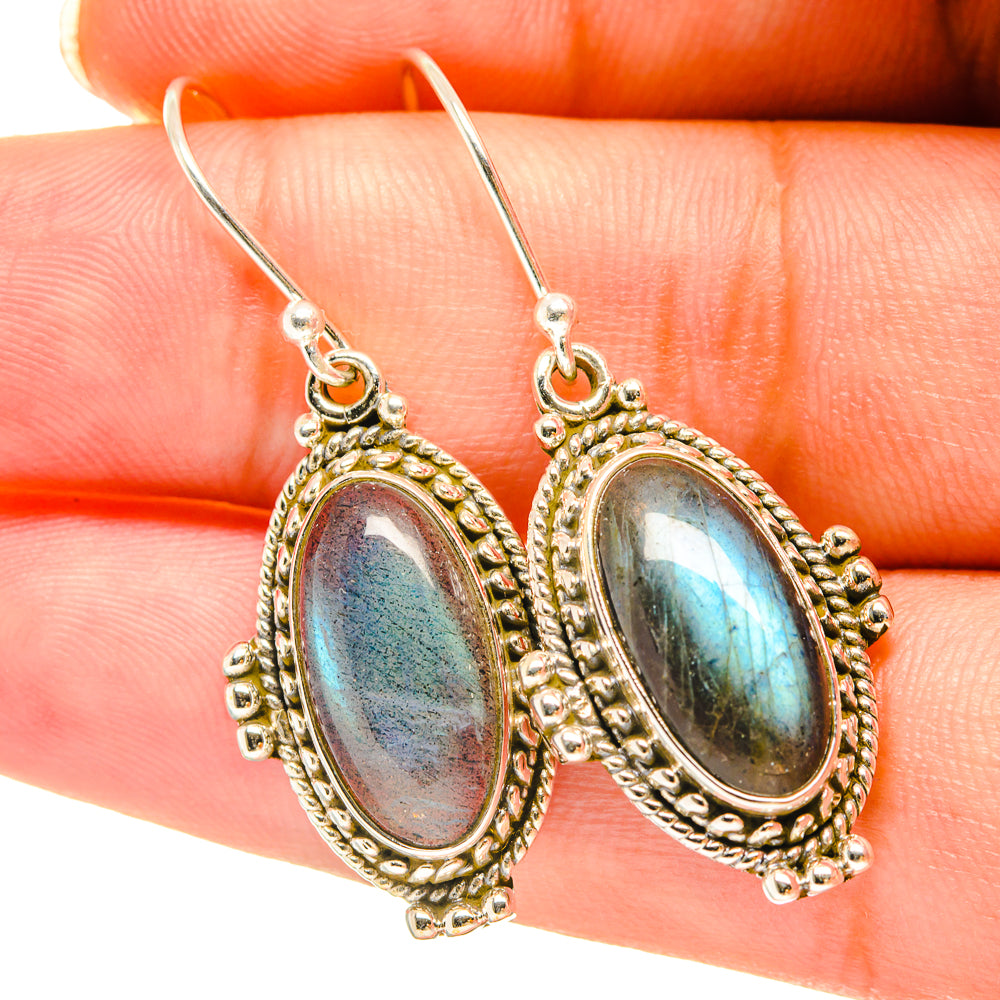 Labradorite Earrings handcrafted by Anasilvercos - EARR417867