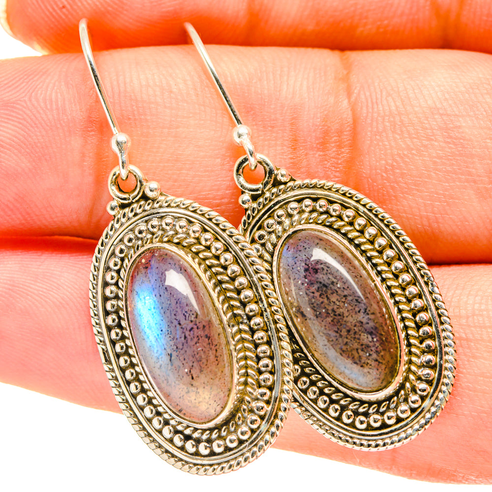 Labradorite Earrings handcrafted by Anasilvercos - EARR417873