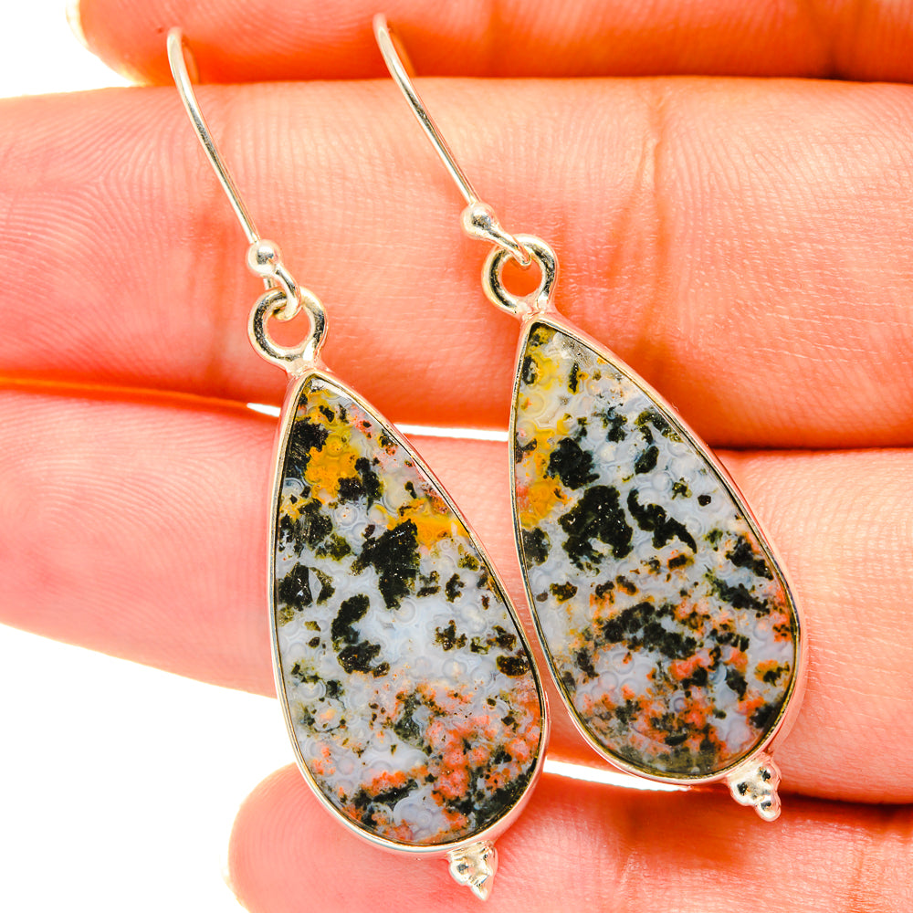 Ocean Jasper Earrings handcrafted by Anasilvercos - EARR417875