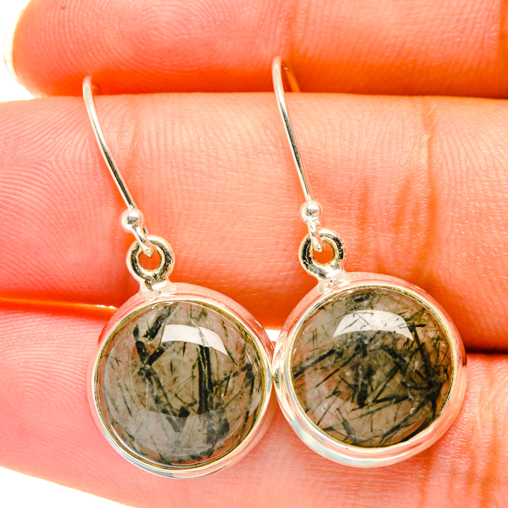 Tourmalinated Quartz Earrings handcrafted by Anasilvercos - EARR417877