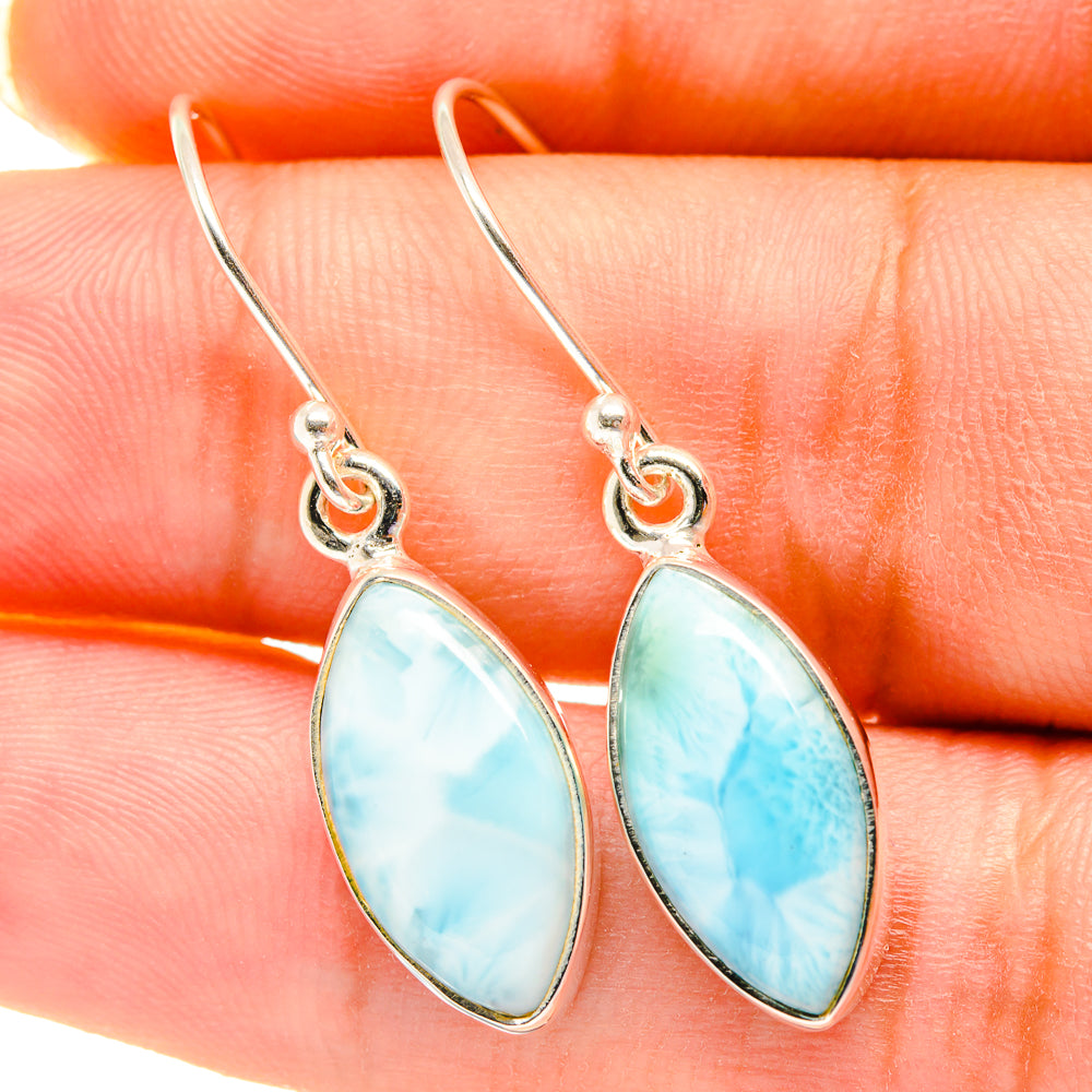 Larimar Earrings handcrafted by Anasilvercos - EARR417892