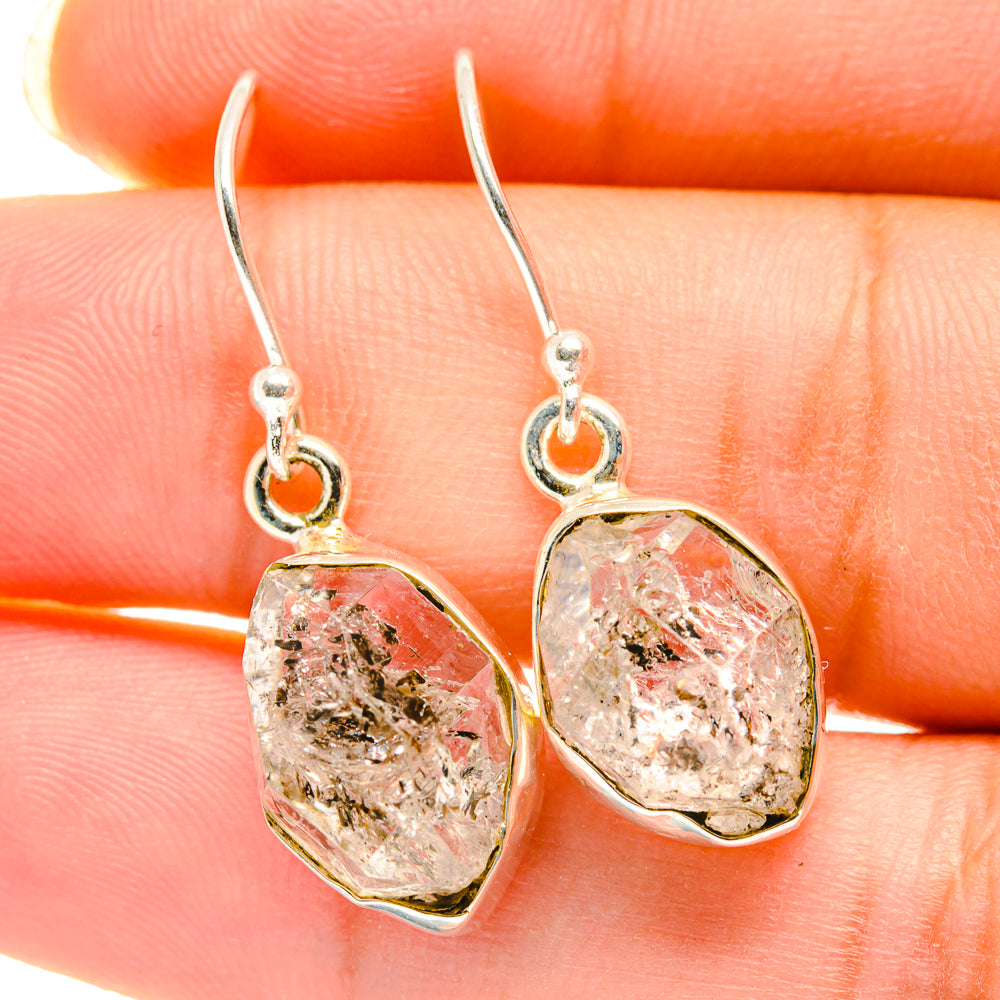 Herkimer Diamond Earrings handcrafted by Anasilvercos - EARR417934