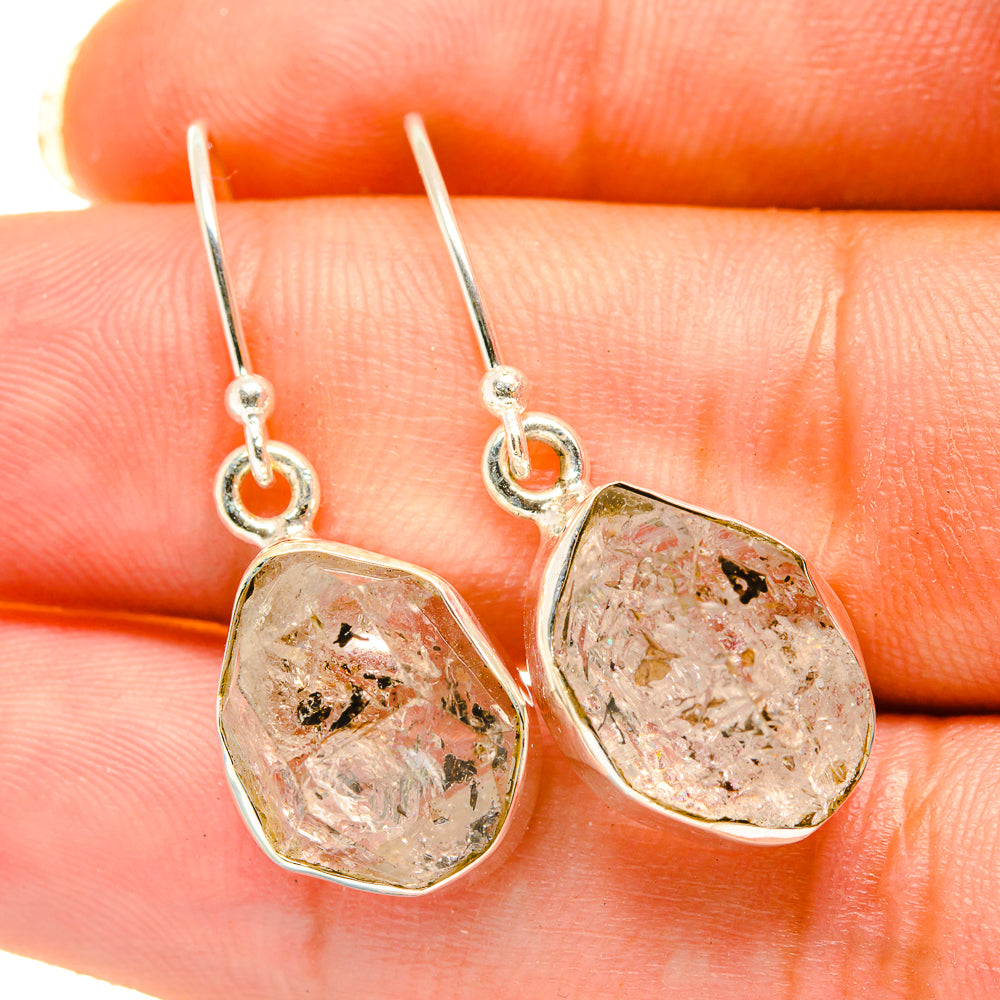 Herkimer Diamond Earrings handcrafted by Anasilvercos - EARR417945