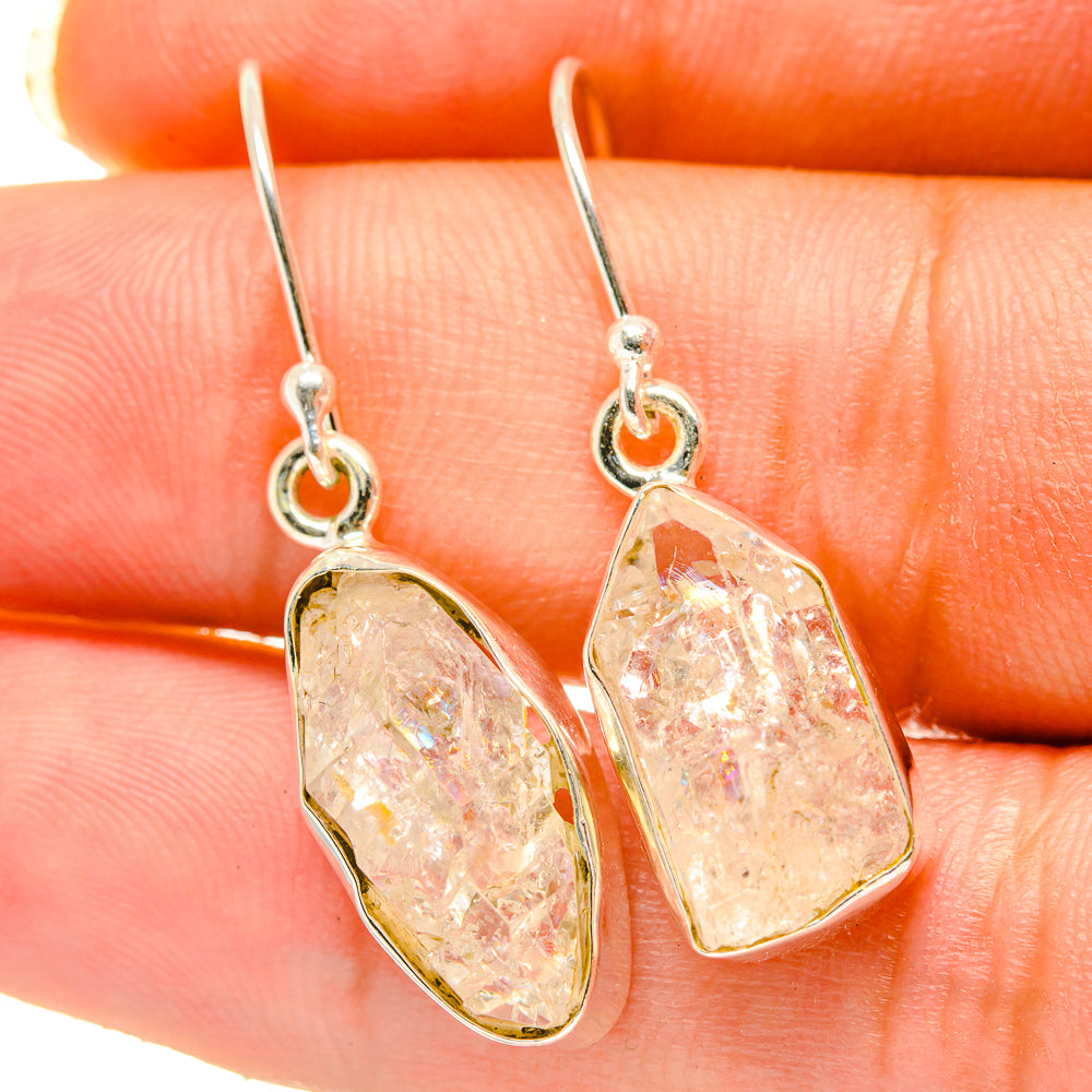Herkimer Diamond Earrings handcrafted by Anasilvercos - EARR417946