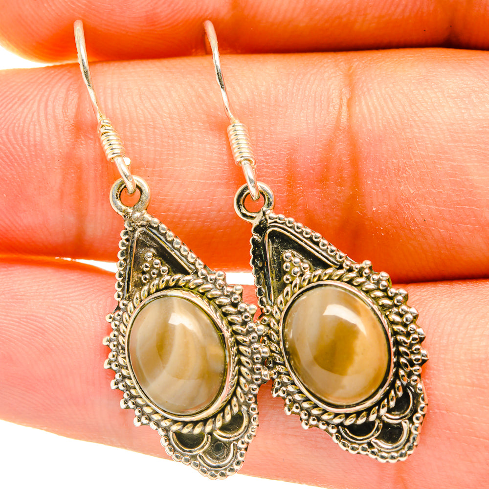 Willow Creek Jasper Earrings handcrafted by Anasilvercos - EARR418006