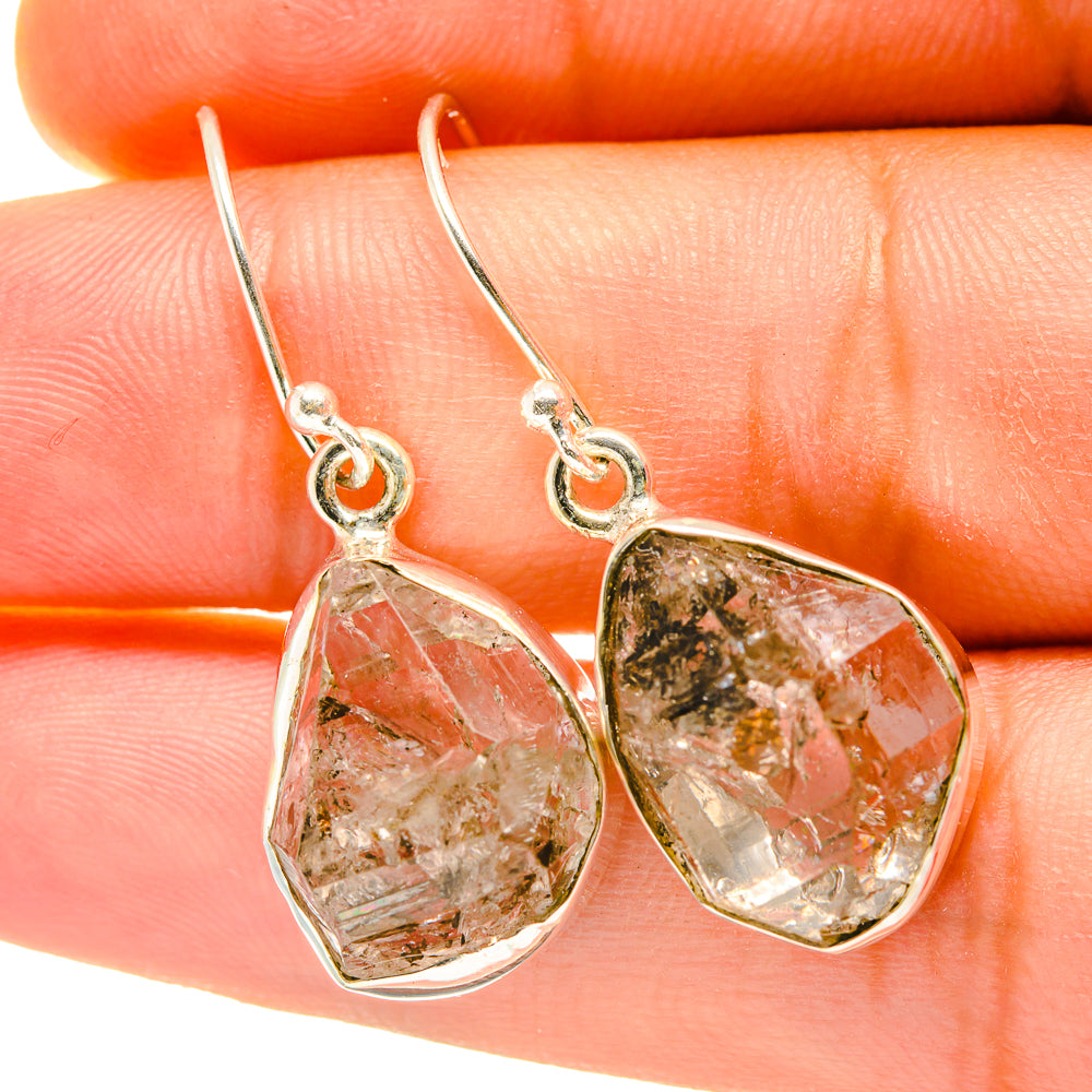 Herkimer Diamond Earrings handcrafted by Anasilvercos - EARR418020