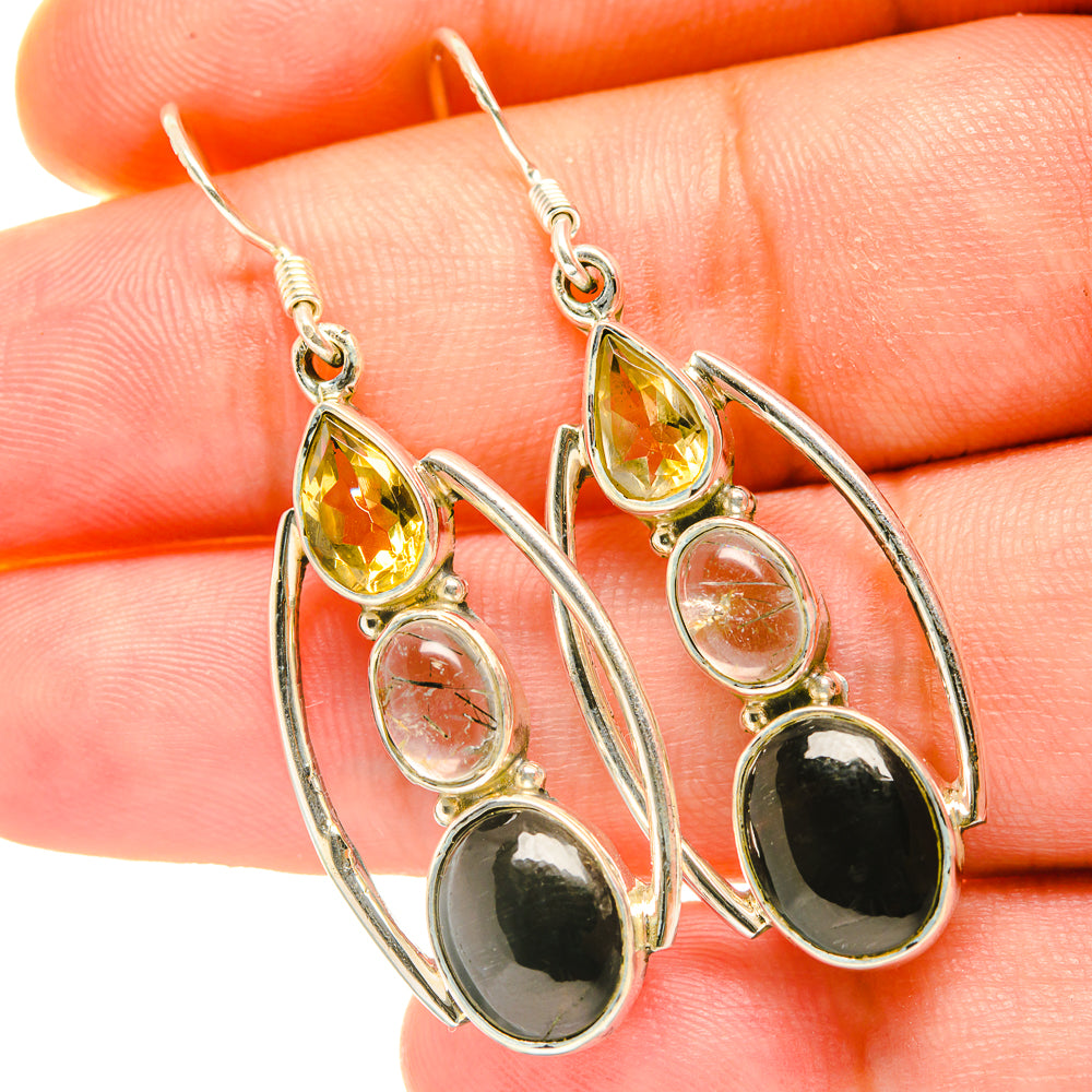 Black Onyx Earrings handcrafted by Anasilvercos - EARR418034