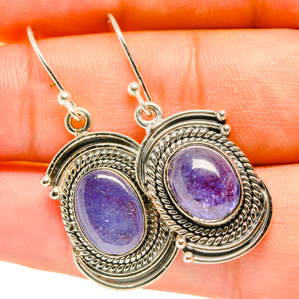 Tanzanite Earrings handcrafted by Anasilvercos - EARR418122