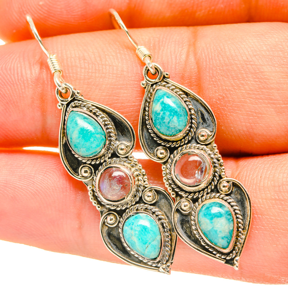 Larimar Earrings handcrafted by Anasilvercos - EARR418149