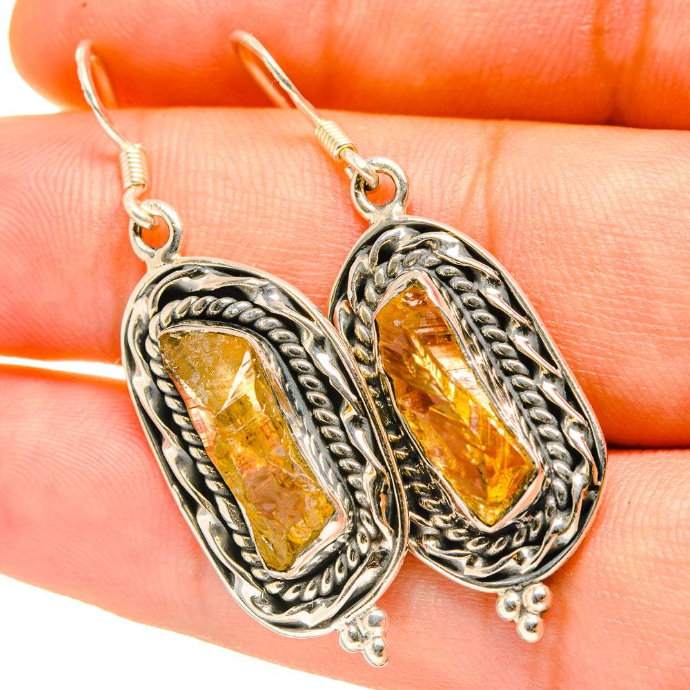 Citrine Earrings handcrafted by Anasilvercos - EARR418150