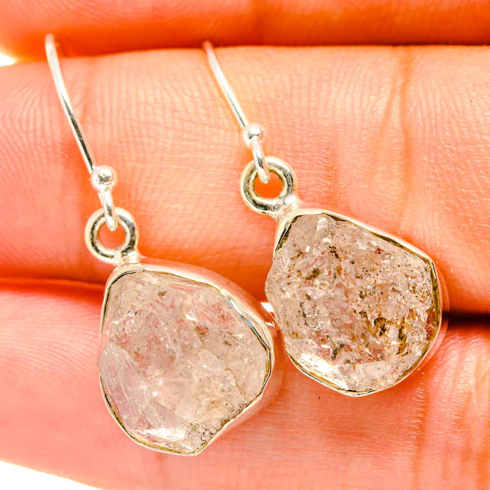 Herkimer Diamond Earrings handcrafted by Anasilvercos - EARR418164