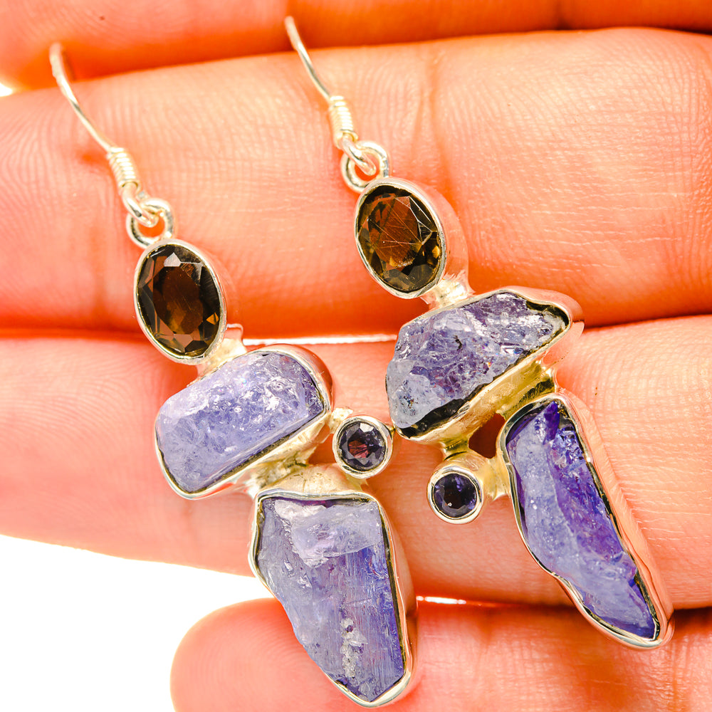 Tanzanite Earrings handcrafted by Anasilvercos - EARR418168