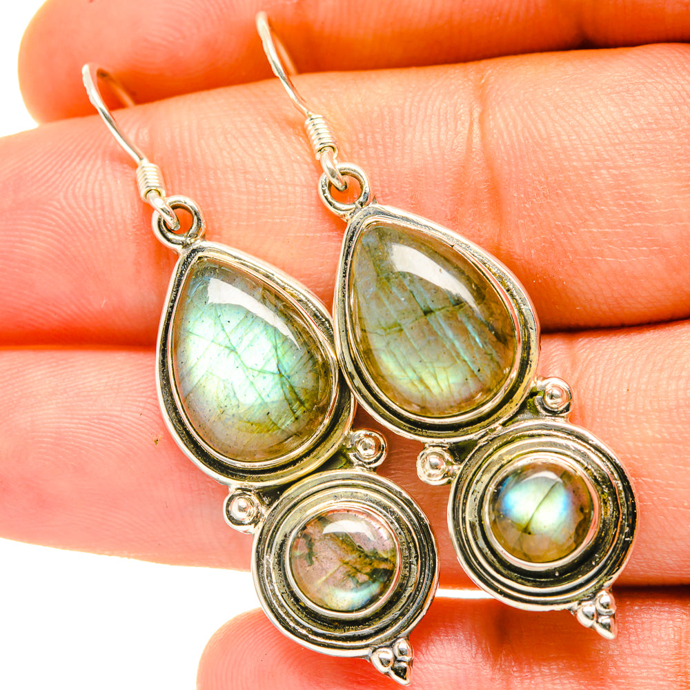 Labradorite Earrings handcrafted by Anasilvercos - EARR418189