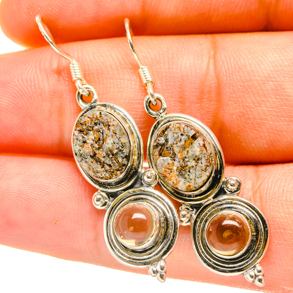 Astrophyllite Earrings handcrafted by Anasilvercos - EARR418190