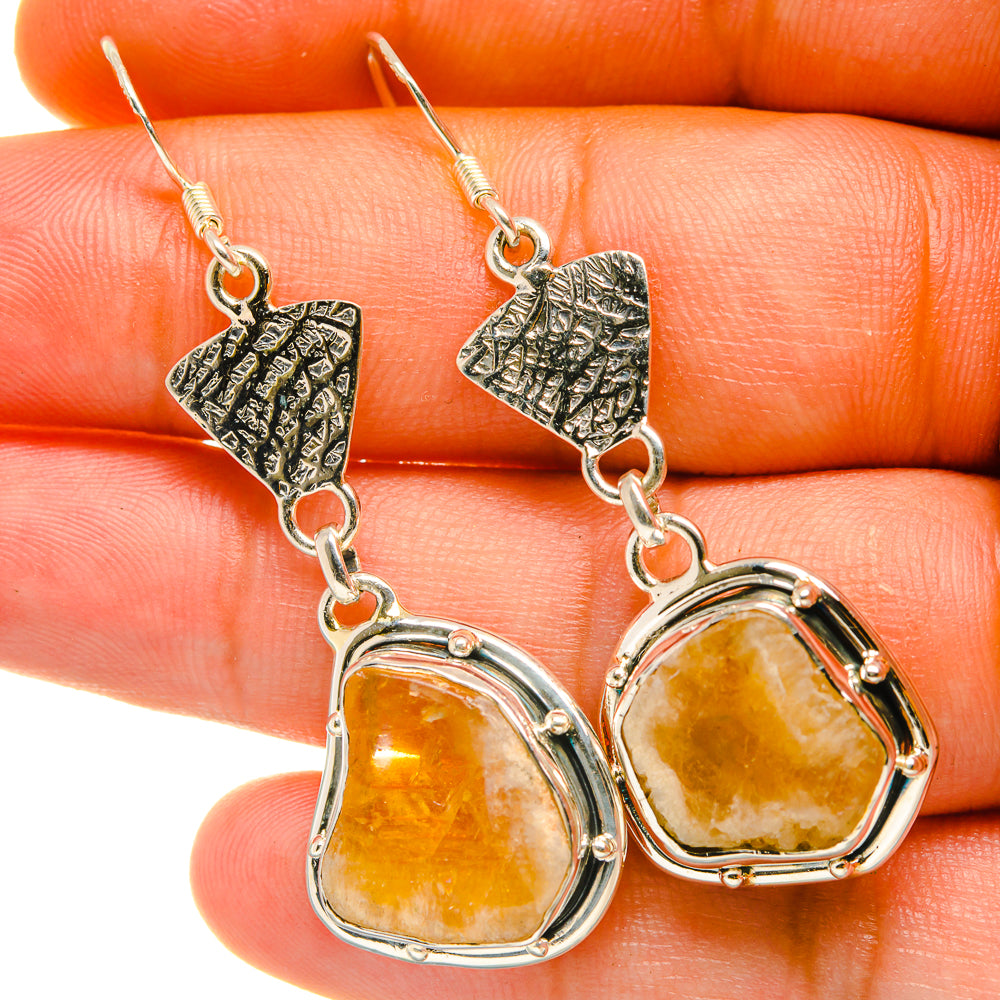 Citrine Earrings handcrafted by Anasilvercos - EARR418204