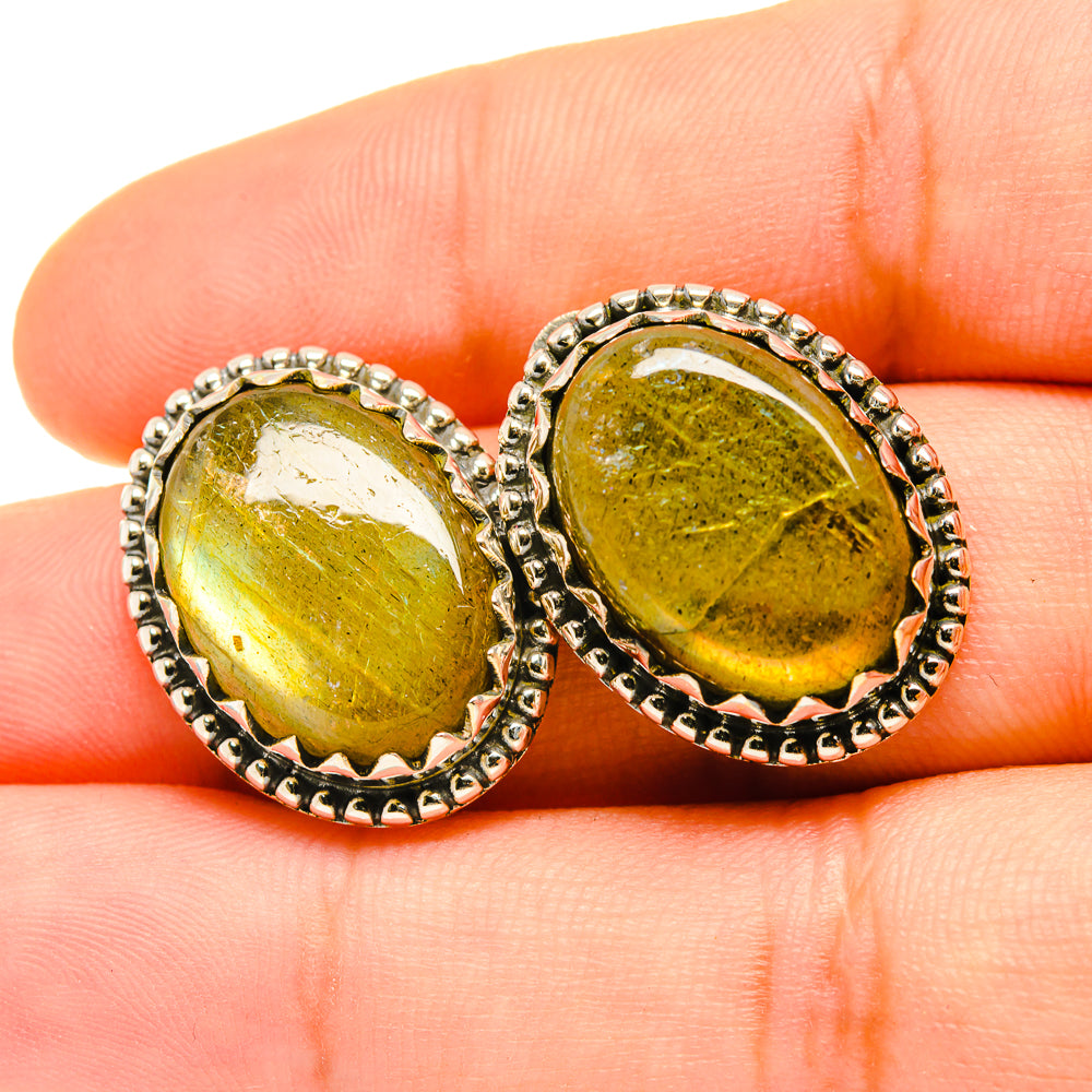 Labradorite Earrings handcrafted by Anasilvercos - EARR418234