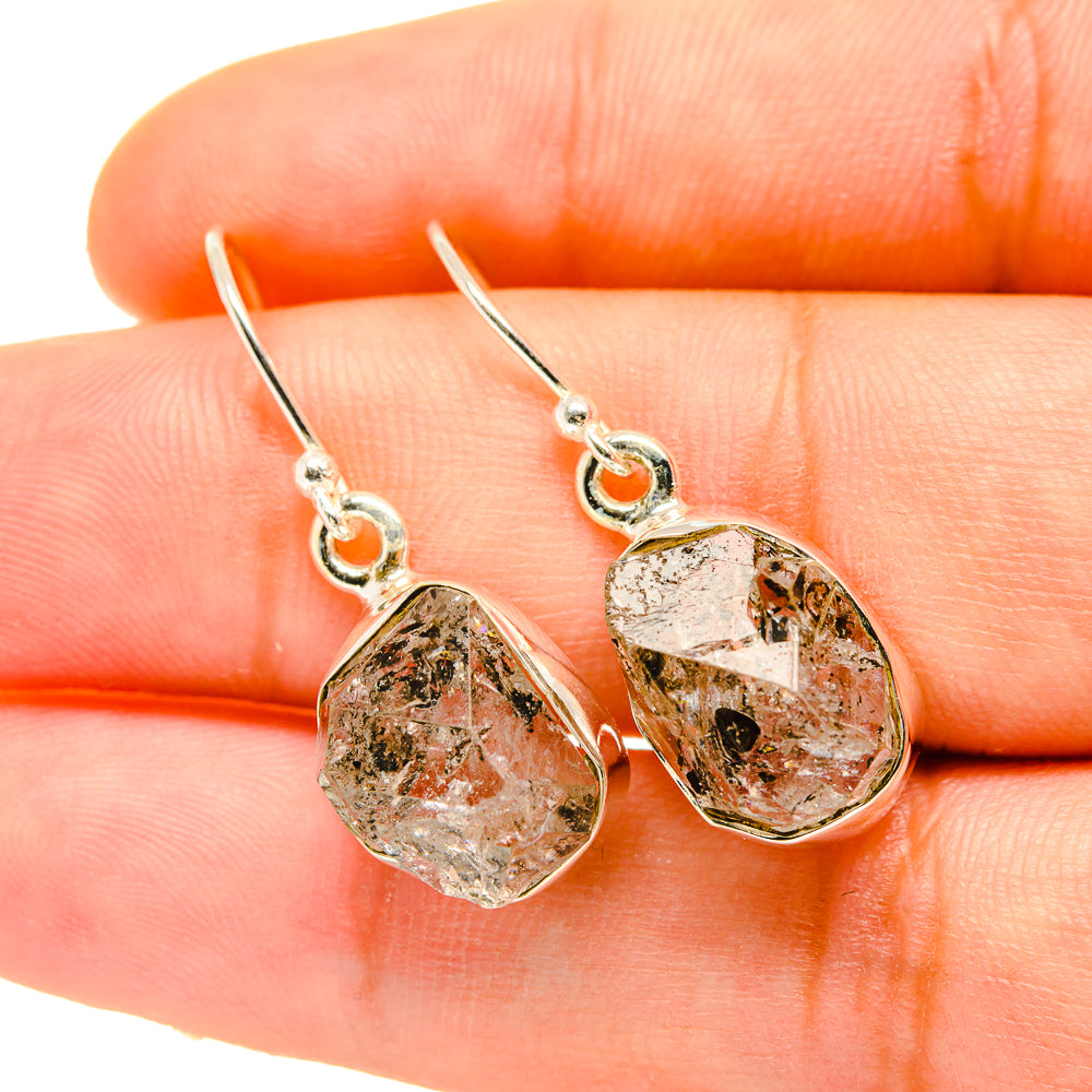 Herkimer Diamond Earrings handcrafted by Anasilvercos - EARR418246