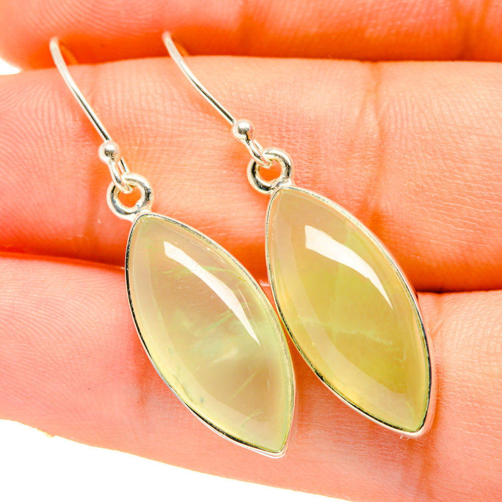 Prehnite Earrings handcrafted by Anasilvercos - EARR418259