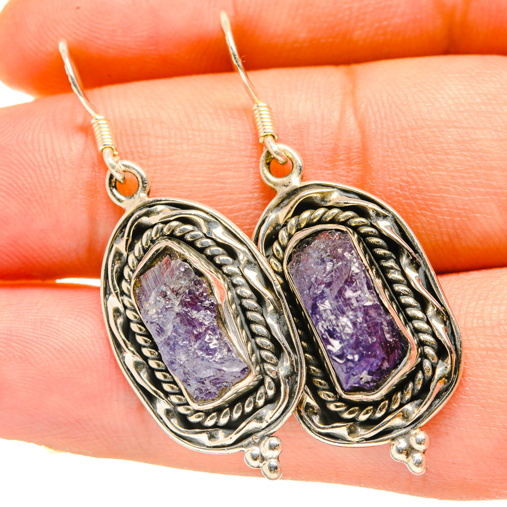 Tanzanite Earrings handcrafted by Anasilvercos - EARR418294