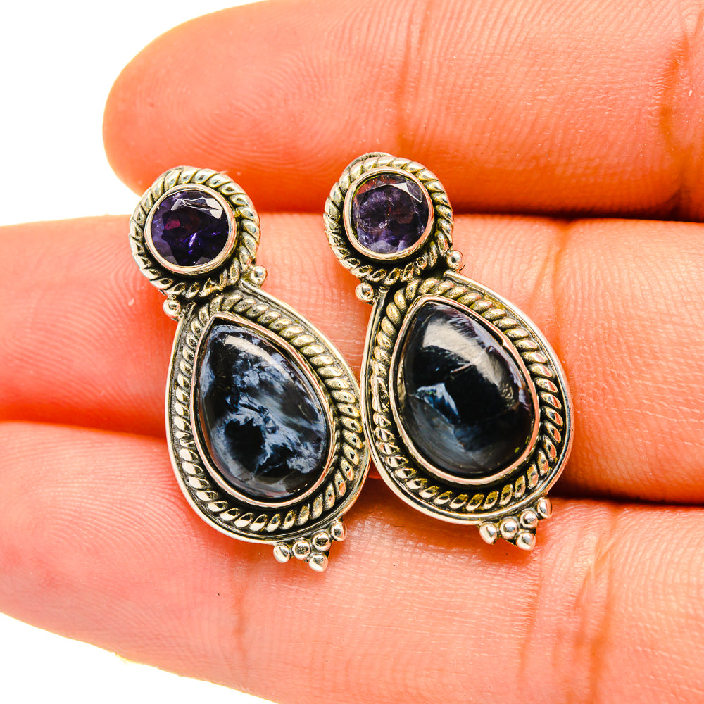 Pietersite Earrings handcrafted by Anasilvercos - EARR418302