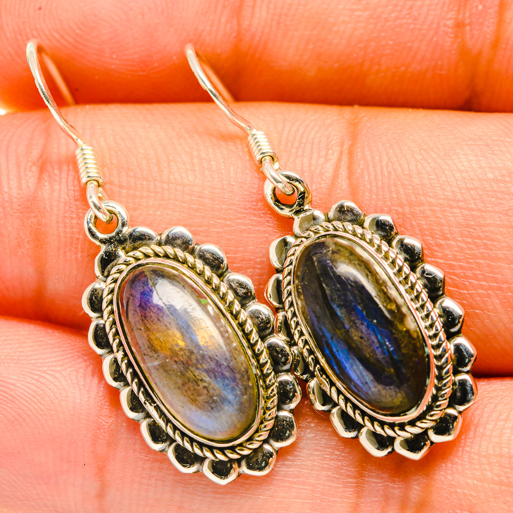 Labradorite Earrings handcrafted by Anasilvercos - EARR418306