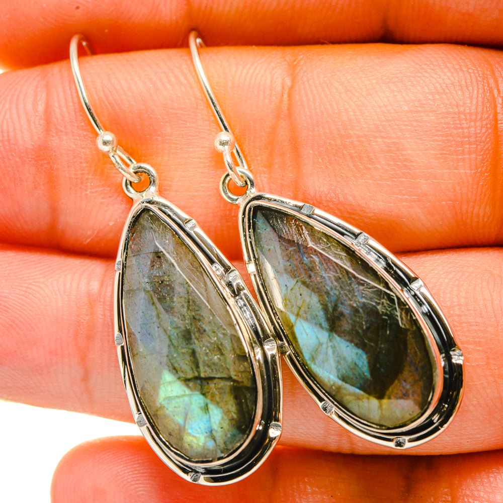 Labradorite Earrings handcrafted by Anasilvercos - EARR418307