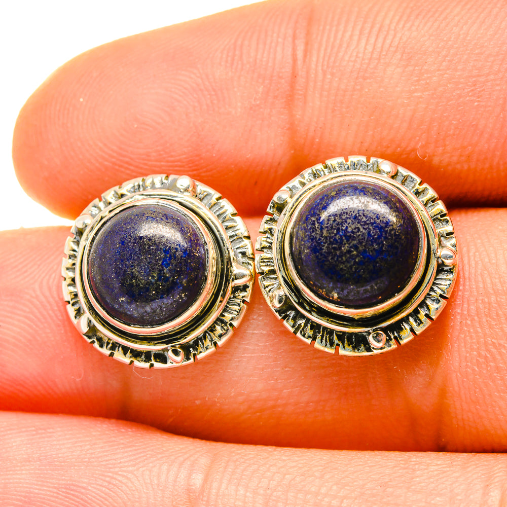 Lapis Lazuli Earrings handcrafted by Anasilvercos - EARR418323