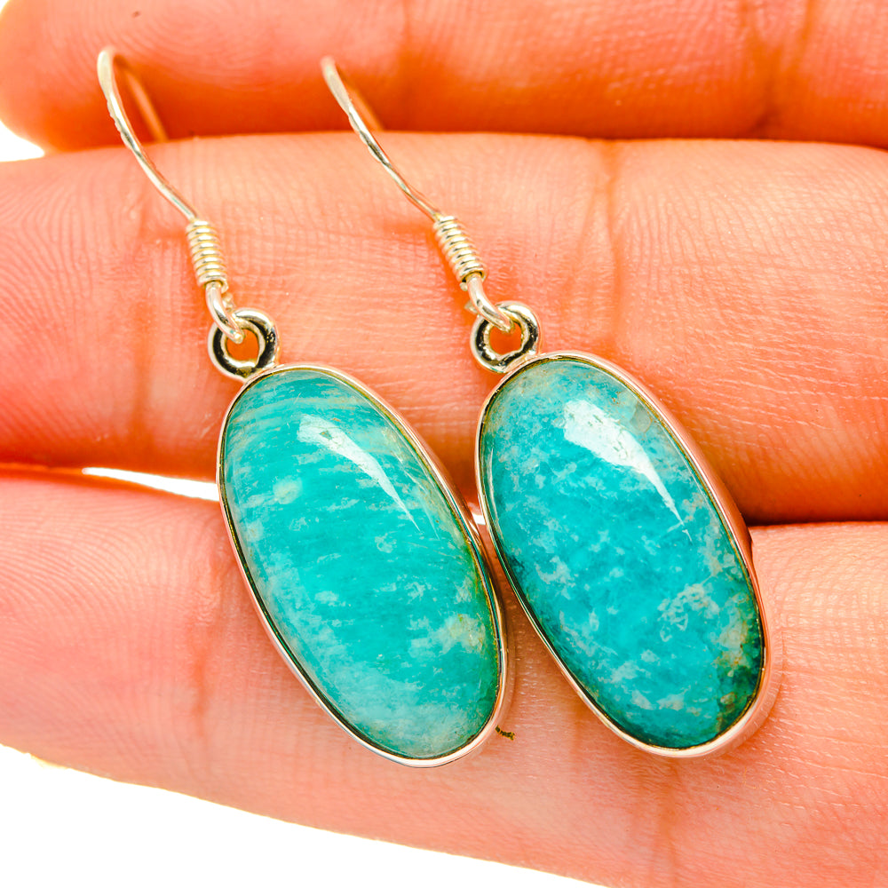 Amazonite Earrings handcrafted by Anasilvercos - EARR418327
