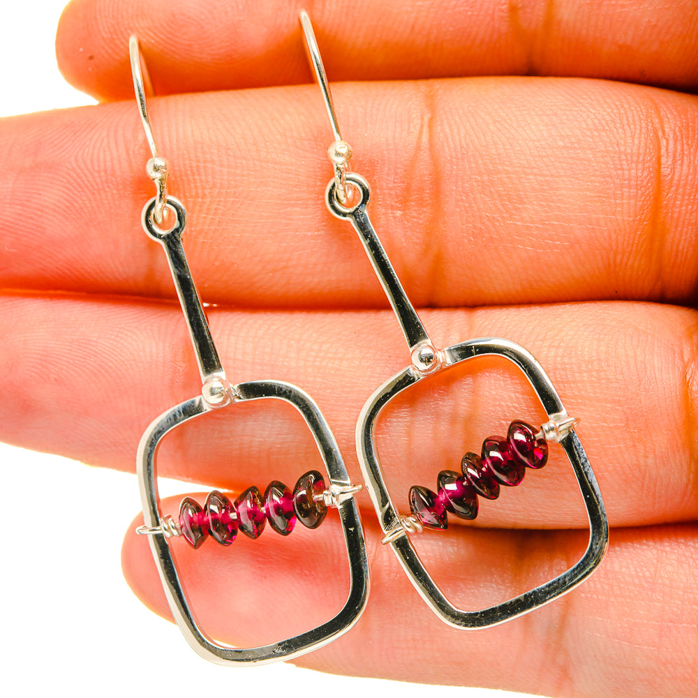 Pink Tourmaline Earrings handcrafted by Anasilvercos - EARR418350