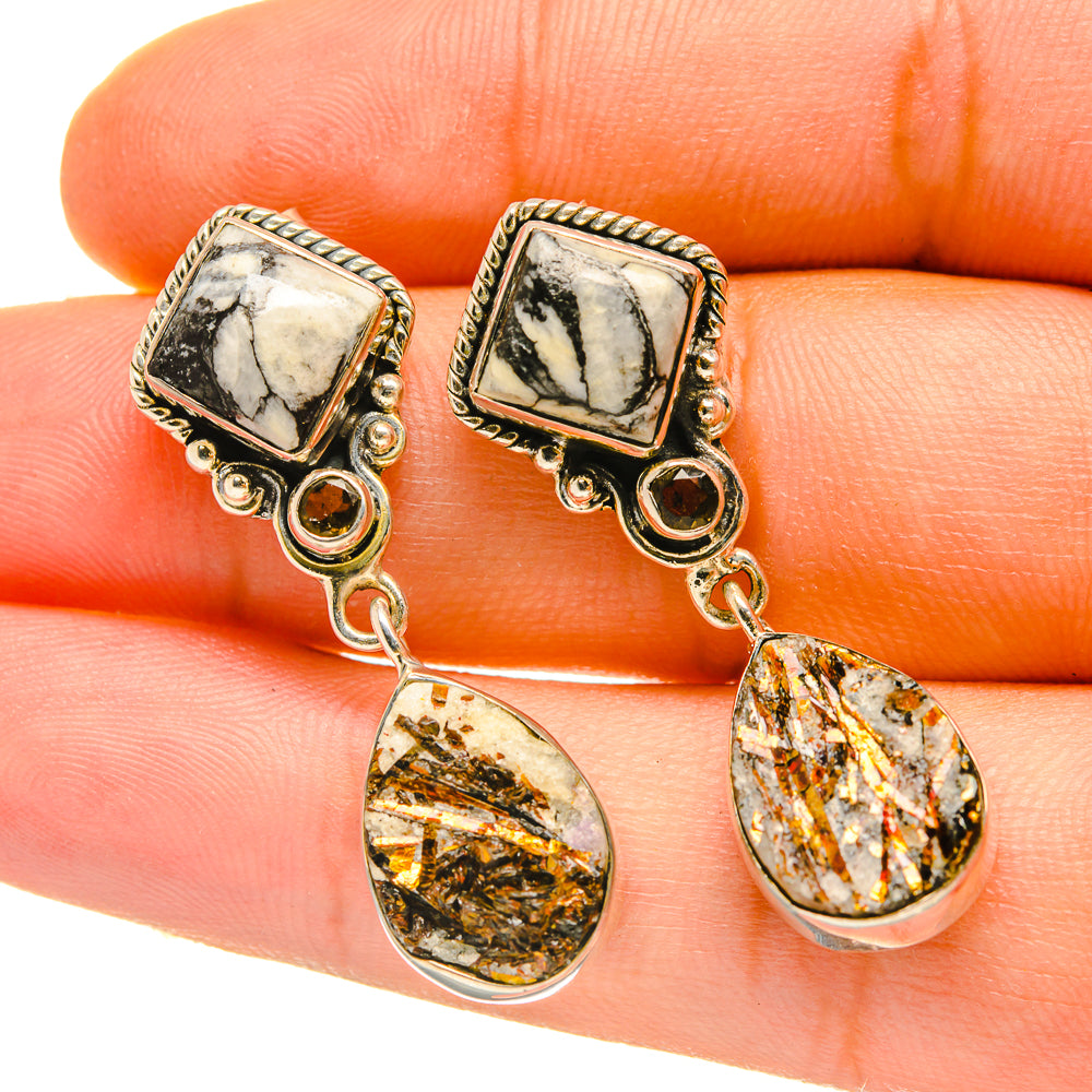 Pinolith Jasper Earrings handcrafted by Anasilvercos - EARR418354