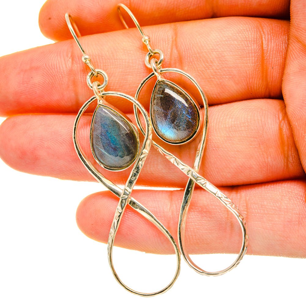 Labradorite Earrings handcrafted by Anasilvercos - EARR418357