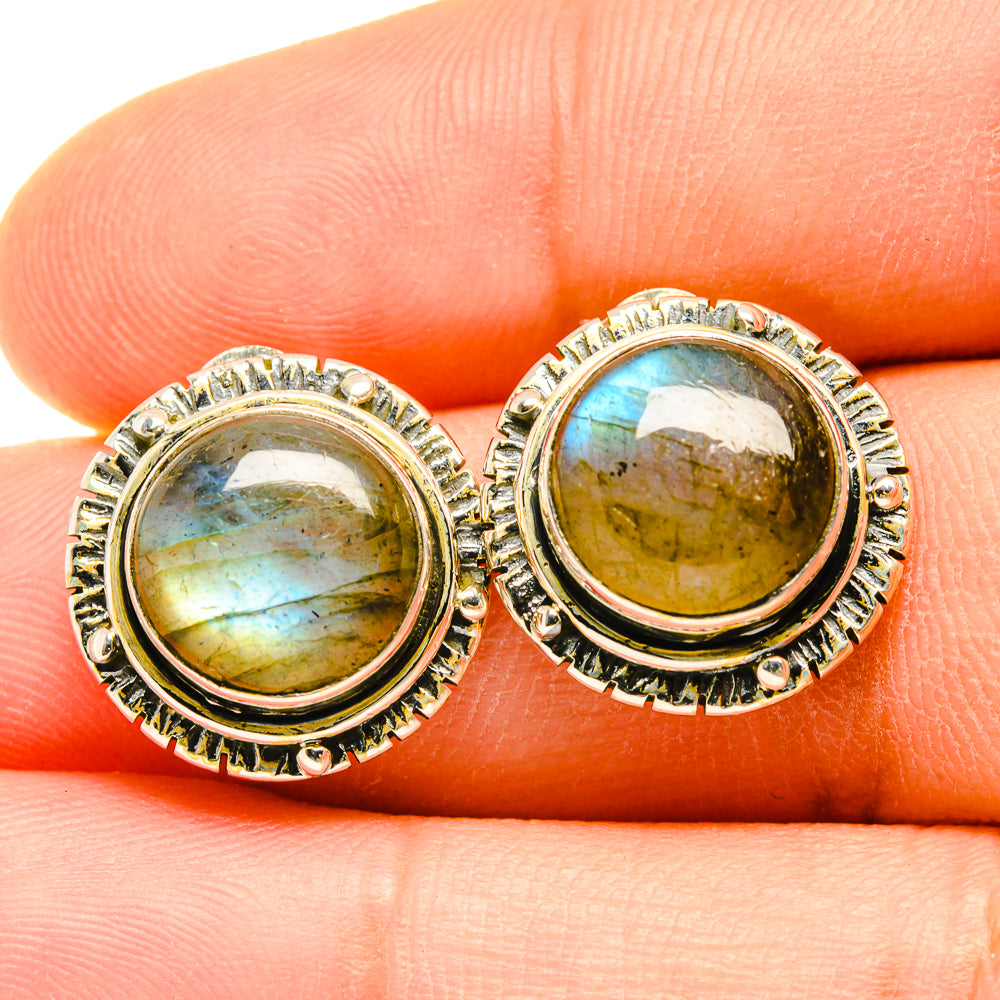 Labradorite Earrings handcrafted by Anasilvercos - EARR418368