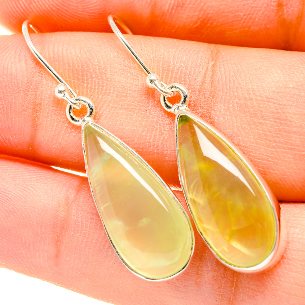 Prehnite Earrings handcrafted by Anasilvercos - EARR418387
